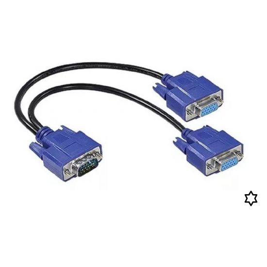 CABO Y VGA 1 MACHO X 2 FEMEA