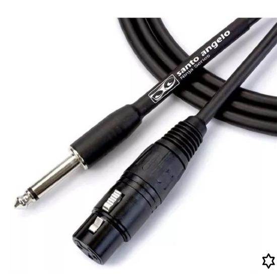 CABO DE MICROFONE NINJA SANTO ANGELO 4,57 MTS
