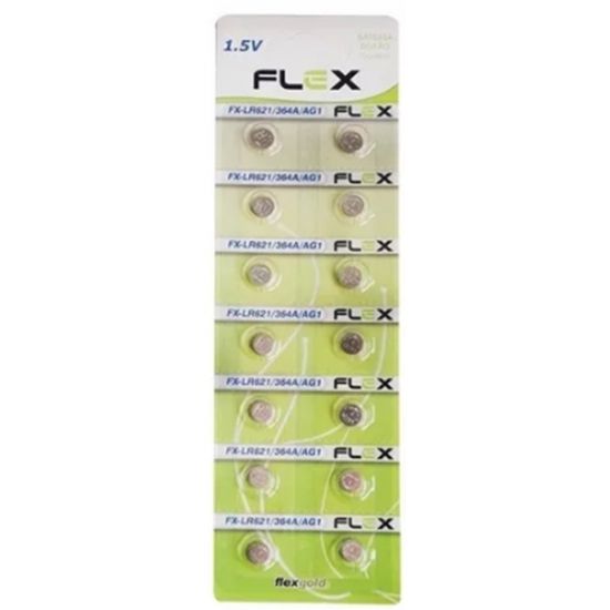 BATERIA BOTAO RELOGIO 364 SR621 AG1 FLEX CARTELA COM 14
