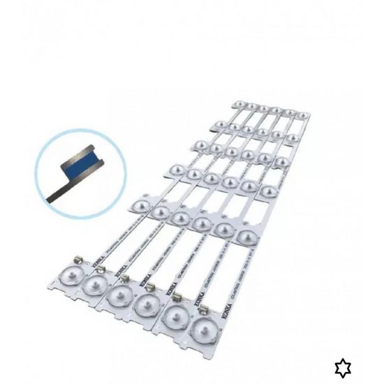KIT 6 BARRAS LED SEMP TOSH/PHILCO 48L2400 48L5400 PREMIUN