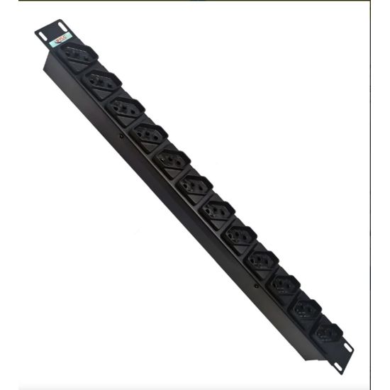 FILTRO DE LINHA 12 TOMADAS P/ RACK CAIXA METALICA REGUA DE TOMADA PARA RACK SYLc