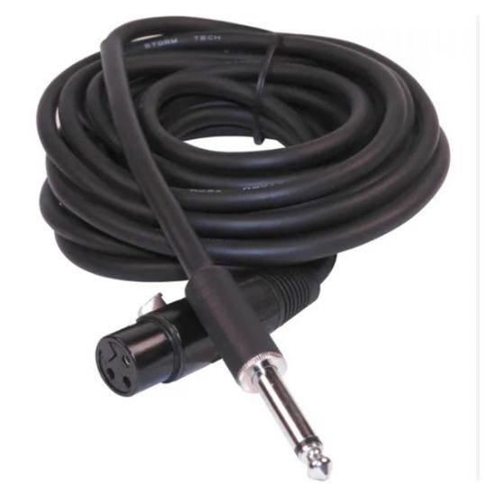 CABO MICROFONE P10 MONO X CANNON, SERIE TITAN, PLUGS CABO P10 X XLR 5 METROS
