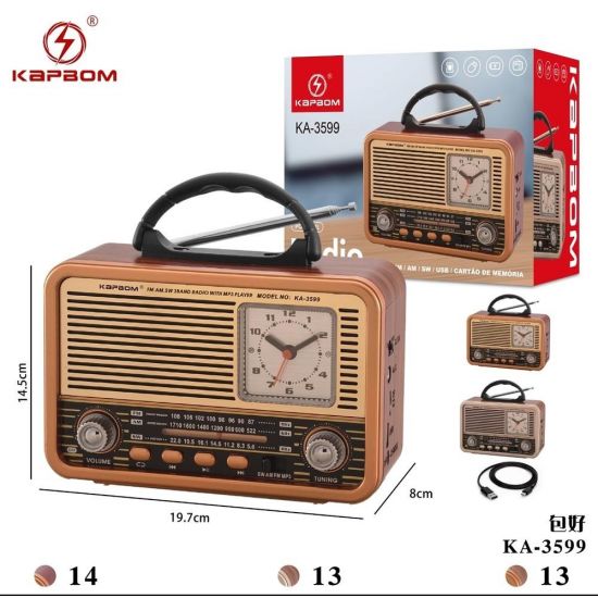RADIO PORTATIL AM/FM USB KA-3599