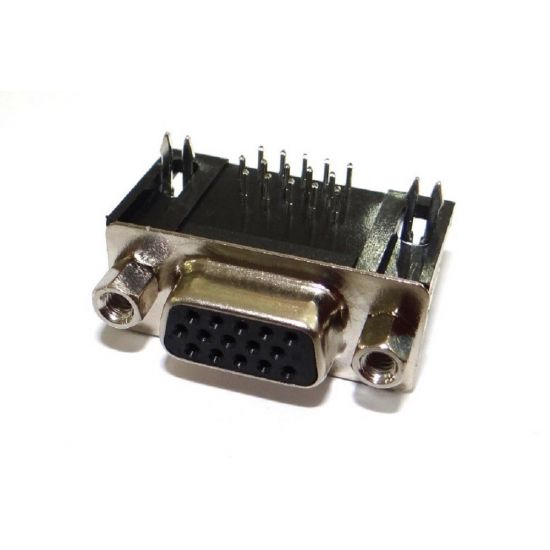 CONECTOR VGA / DB15 FEMEA TERMINAL 90 GRAUS
