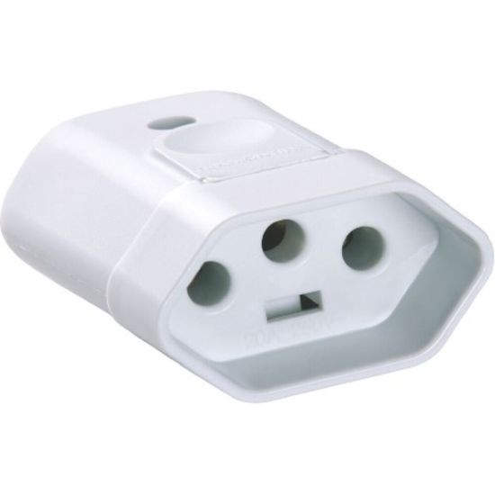 PINO JUNCAO FEMEA  20A 3P  BRANCO