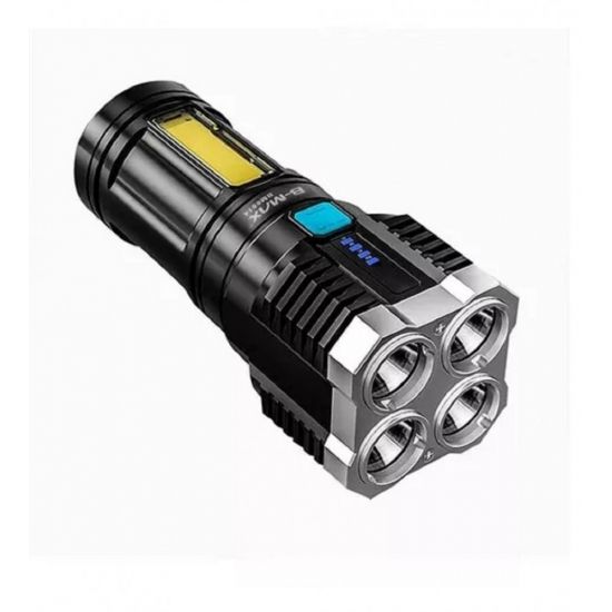 LANTERNA LED L19 SUPER POTENTE USB 4 LEDS