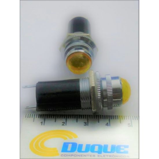 LAMPADA SINALIZADORA OLHO BOI 220V  AMARELO