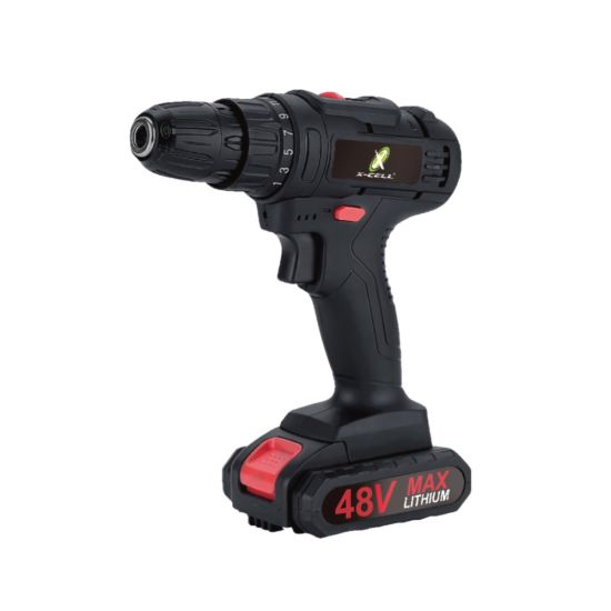 PARAFUSADEIRA FURADEIRA SEM FIO 48 VOLTS X-CELL ACOMPANHA 2 BATERIAS FLEX XC-FU-48
