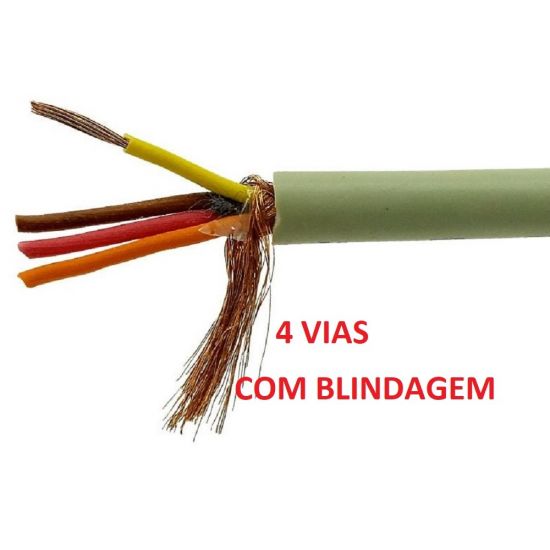 FIO MANGA 4X26 AWG COM BLINDAGEM X100 ($$$100)