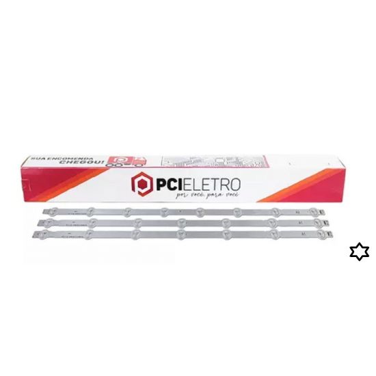 KIT 3 BARRAS LED LG 32LN540B/ 5400/ 613B/ 32LP360 7+7+7