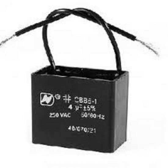 CAPACITOR MOTOR     8uf x 250v RETANGULAR 2 FIOS ($$$10)