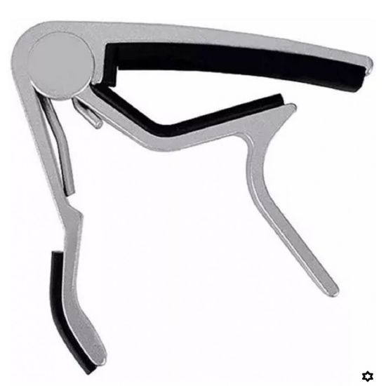 CAPOTRASTE PARA VIOLÃO ALUMINIO PRATA