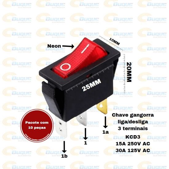 CHAVE GANGORRA MD 3T L/D NEON KCD3 ($$$20)