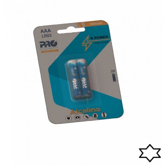 PILHA AAA ALCALINA PALITO CT C/2 PROELETRONIC