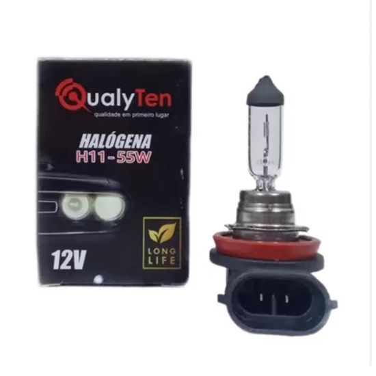 LAMPADA AUTOMOTIVA COMUM 12V 55W H11 QUALYTEN (PC)