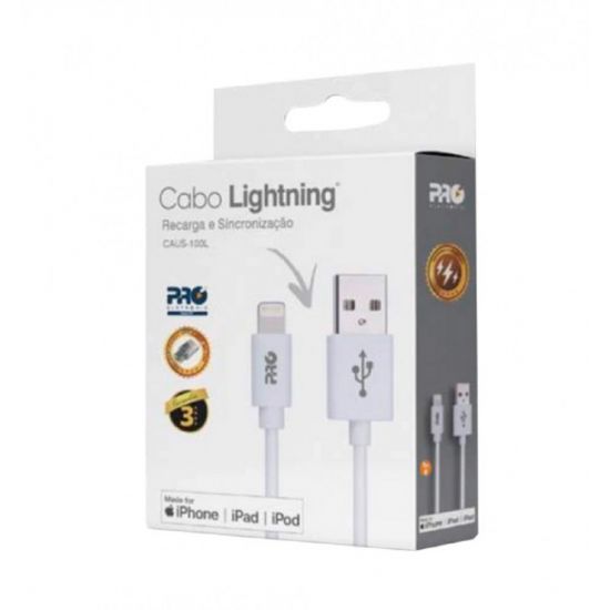 CABO CELULAR IPHONE  USB CAUS-100L PROELETRONIC