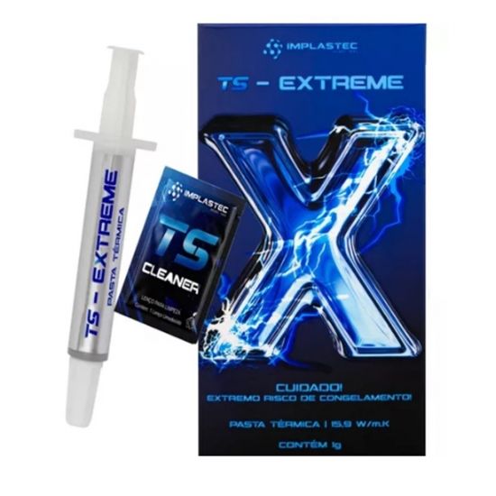 PASTA TERMICA IMPLASTEC TS EXTREME 1G -HIGH END - 15,9 W/M.