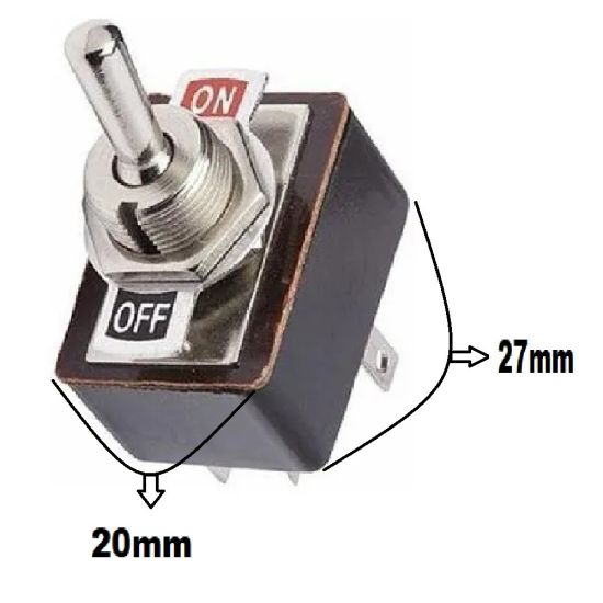 CHAVE ALAVANCA METAL GD 6T L/D 5A 125V
