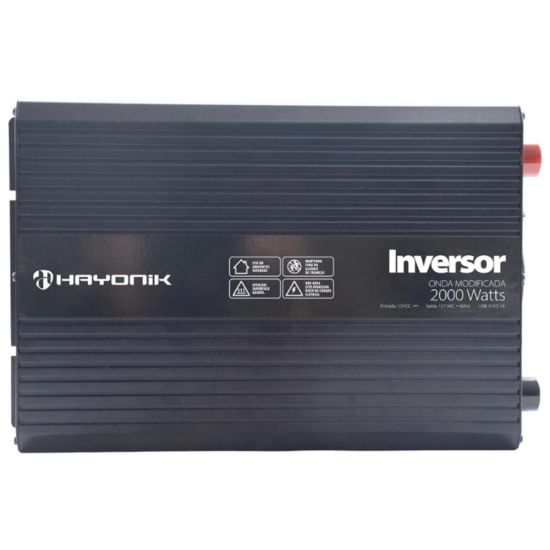 INVERSOR ONDA MODIFICADA 2000W 12V/127V MSW112 HAYONIK POTENCIA DE PICO 4000W