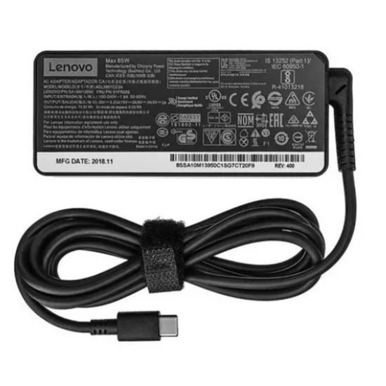 FONTE NOTEBOOK LENOVO TYPE C 20V 3,25A 65W