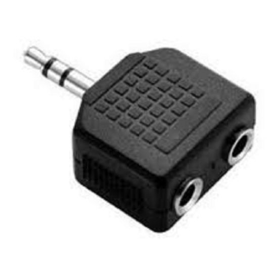 PLUG ADAPTADOR 2 JACK J2 STEREO X 1 P2 STEREO