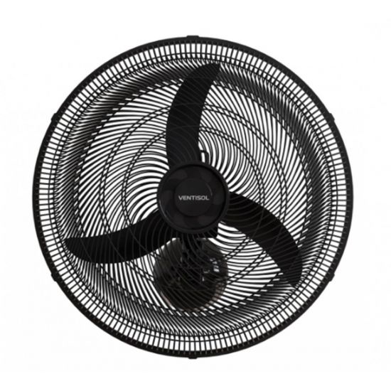 VENTILADOR OSCILANTE PAREDE NEW 50CM VENTISOL PRETO 127V