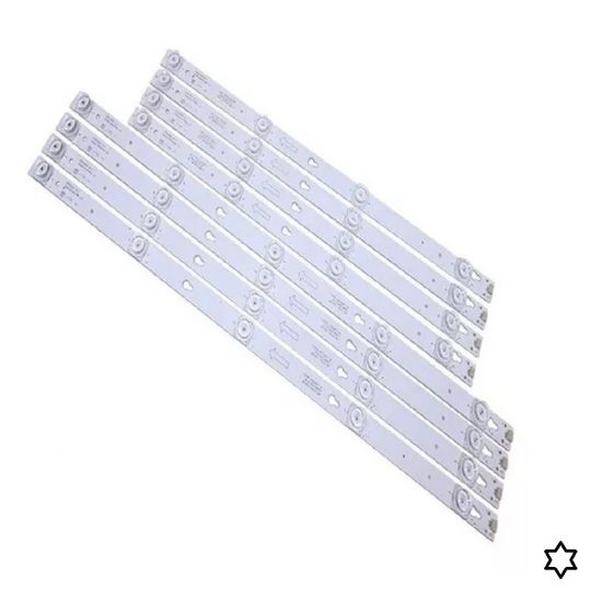 KIT 8 BARRAS LED TCL L55S4900 L55490FS 55D2900 L55