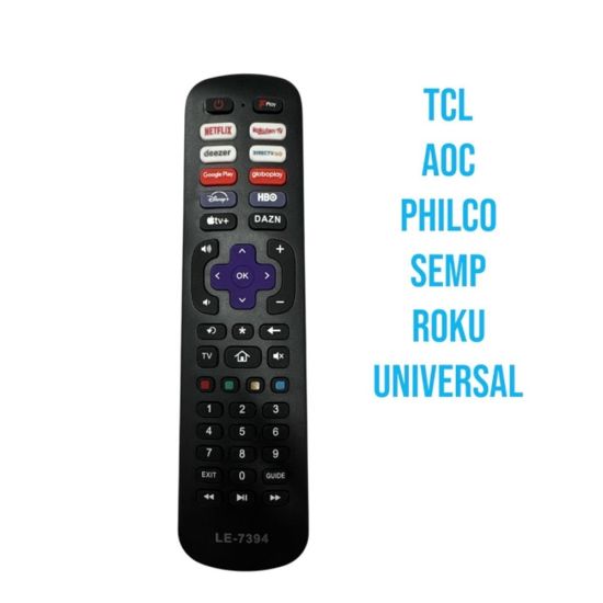 CT LCD AOC , TCL, PHILCO , SEMP , ROKU  UNIVERSAL CONTROLE UNIVESAL ROKU SEMP PHILCO AOC TCL