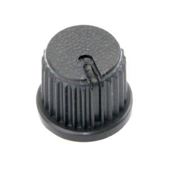 KNOB ROTATIVO ESTRIADO SEM PARAFUSO PRETO