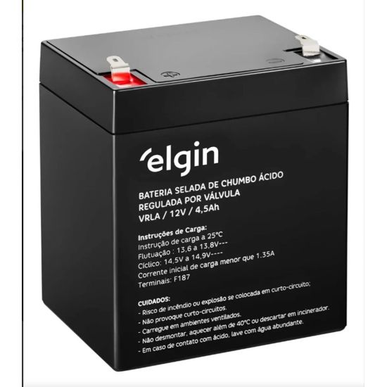 BATERIA SELADA 12V  4,5A ELGIN VRLA-AGM