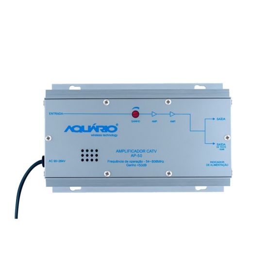 AMPLIFICADOR DE POTENCIA 50DB 54-806MHZ AP-50 AQUARIO 50 DB