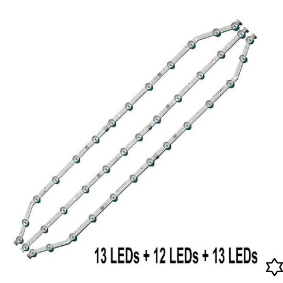 KIT 3 BARRAS LED SAMSUNG 40SGC CURVA UN40FH5303G PREMIUN