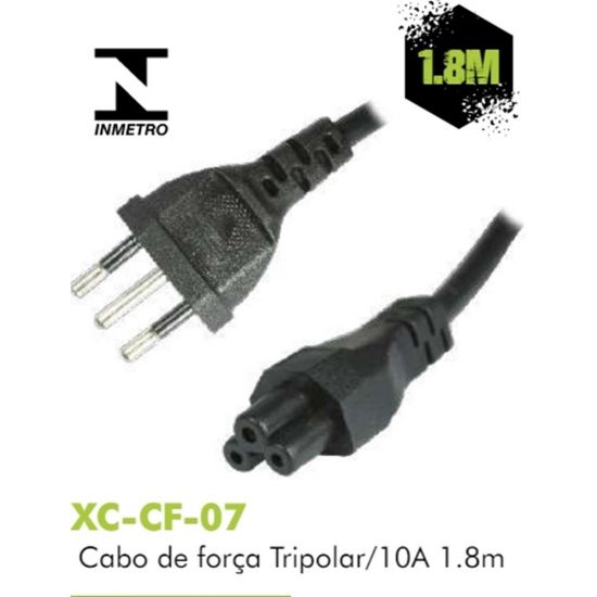 CABO AC NOTEBOOK 1,80MT MICKEY  IMPORTADO CABO TRIPOLAR