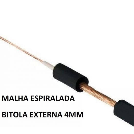FIO AUDIO MICROFONE 1X0,50 4MM PRETO X100 INFAP ($$$100)