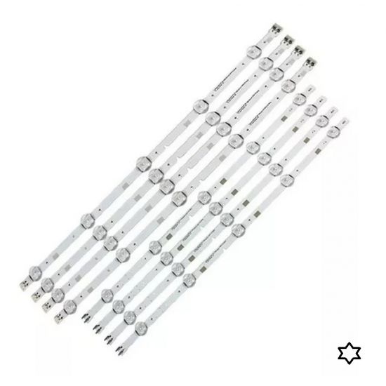 KIT 8 BARRAS LEDS IGUAIS SAMSUNG UN49J5200 ,5200AG