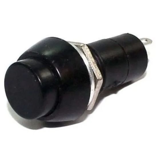CHAVE PUSH BUTTON PBS-11A C/TRAVA PRETA