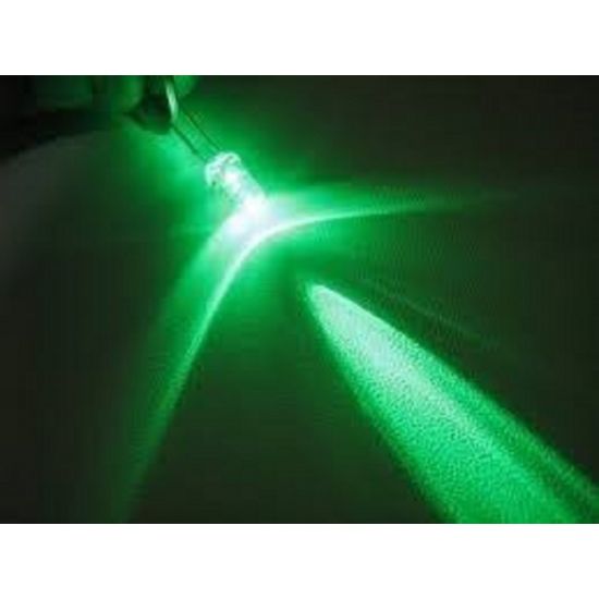 LED  3MM VERDE 2500/3000MCD-CRISTAL