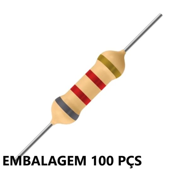 RESISTOR   1/4W     8K2 EMB C/100