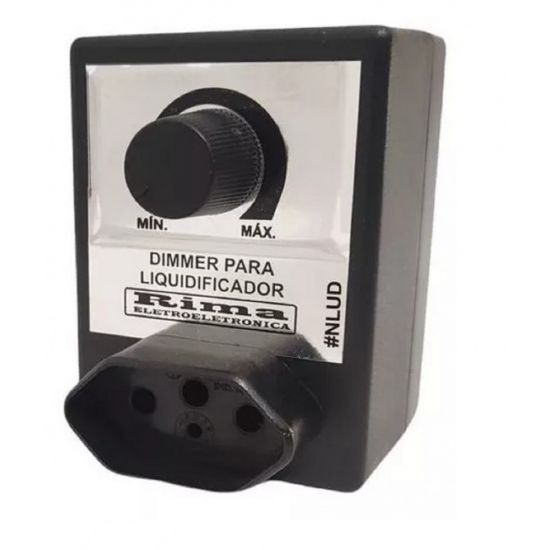 DIMER C/CHAVE ROTATIVA BIVOLT 1000W C/TOMADA E CAIXA P/LIQ CONTROLE VELOCIDADE