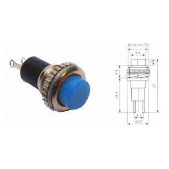 CHAVE PUSH BUTTON PQ BOTAO PLASTICO DS-316 N/A AZ