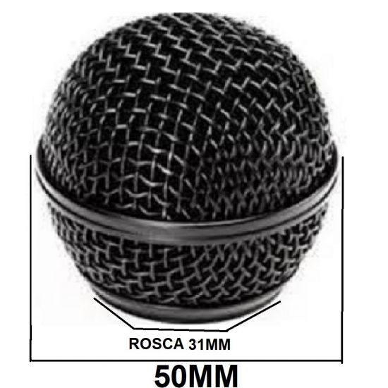 GLOBO PARA MICROFONE 50MM X 31MM STORM PRETO