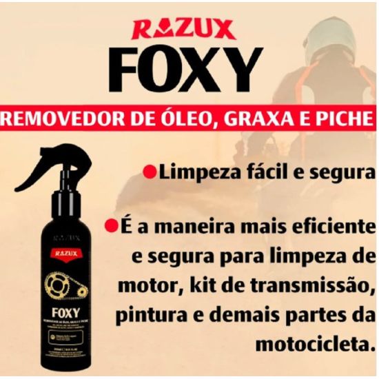 FOXY 240M RAZUX REMOVEDOR DE OLEO, GRAXA E PICHE