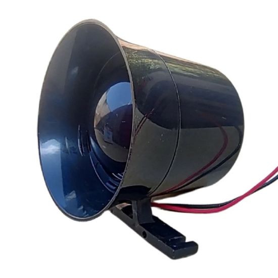 SIRENE MS PRETA 12V 0,20 A  120DB A 1 METRO DE DISTANCIA SI-002