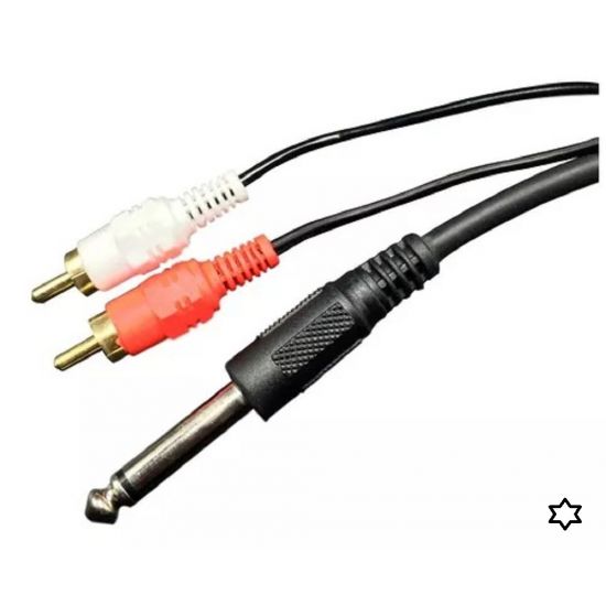 CABO P10 MONO X 2RCA 1,80 MTS