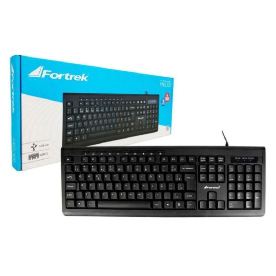 TECLADO MULTIMIDIA USB MKL101 FORTREK CABO 1.50M