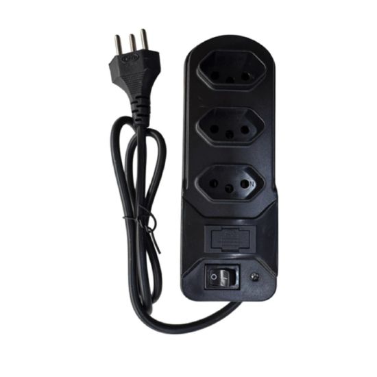 FILTRO LINHA PRETO 3 TOMADAS PADAN FTLPR03