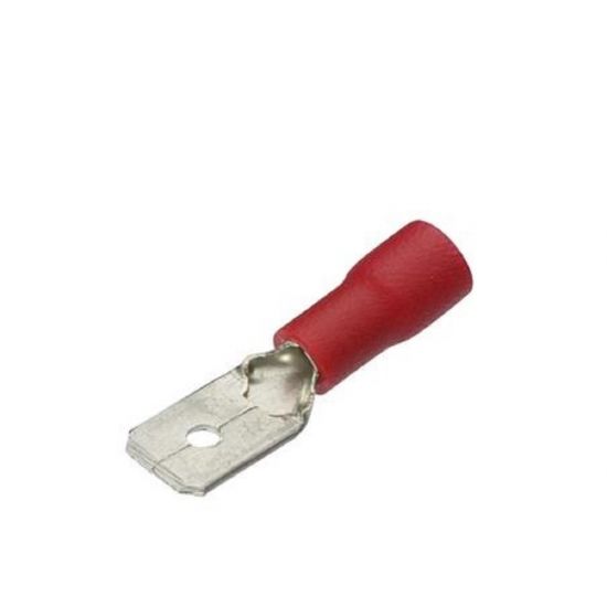 TERMINAL MACHO 6,3 PRE-ISOLADO PVC - VM CABO 0,50