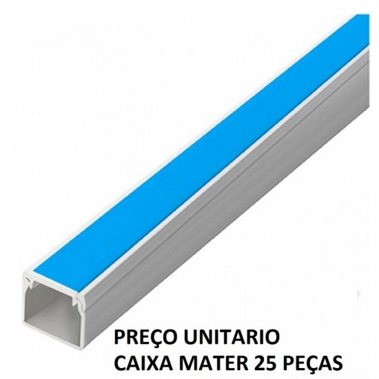 CANALETA 10X10X2000MM C/FITA BRANCA 6261 ALUMBRA