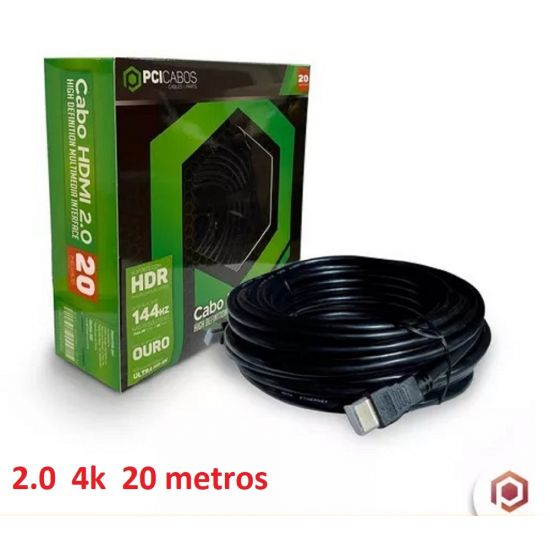 CABO HDMI OTICO 20 MTS  2.0 4K 19 PINOS PCI