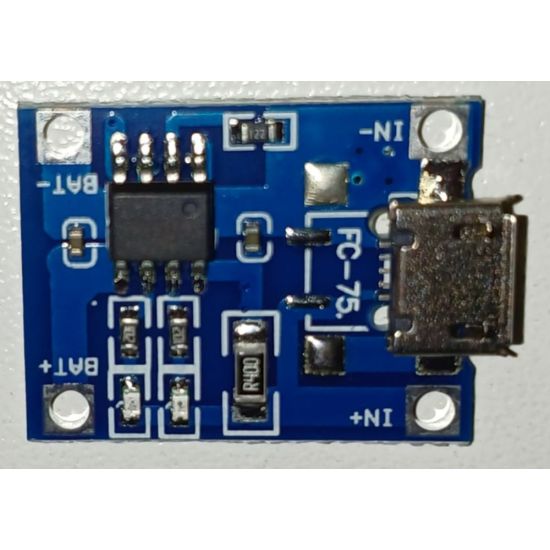 MODULO CARREGADOR DE BATERIA LITIO 5V TP4056 PLACA CARREGADOR LITHIUM